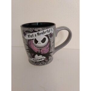 Disney's Tim Burton's "What a Wonderful Nightmare" Christmas Gray Coffee Mug Cup